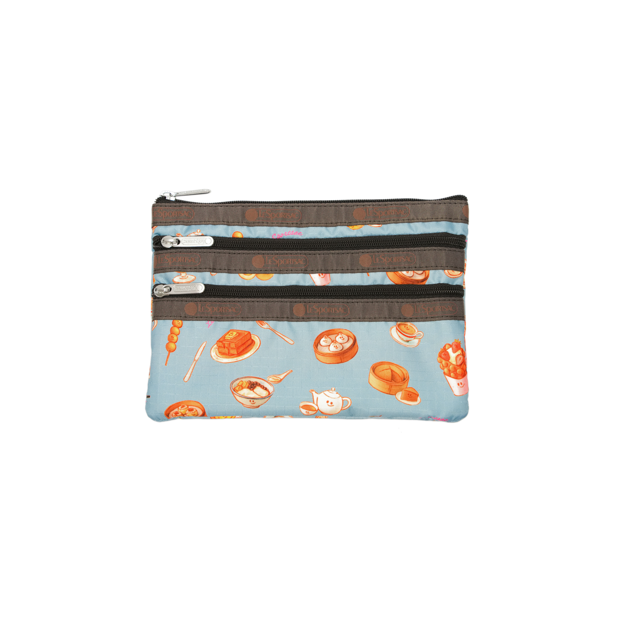 三拉鍊化妝袋 (SWEET HONG KONG TREATS)