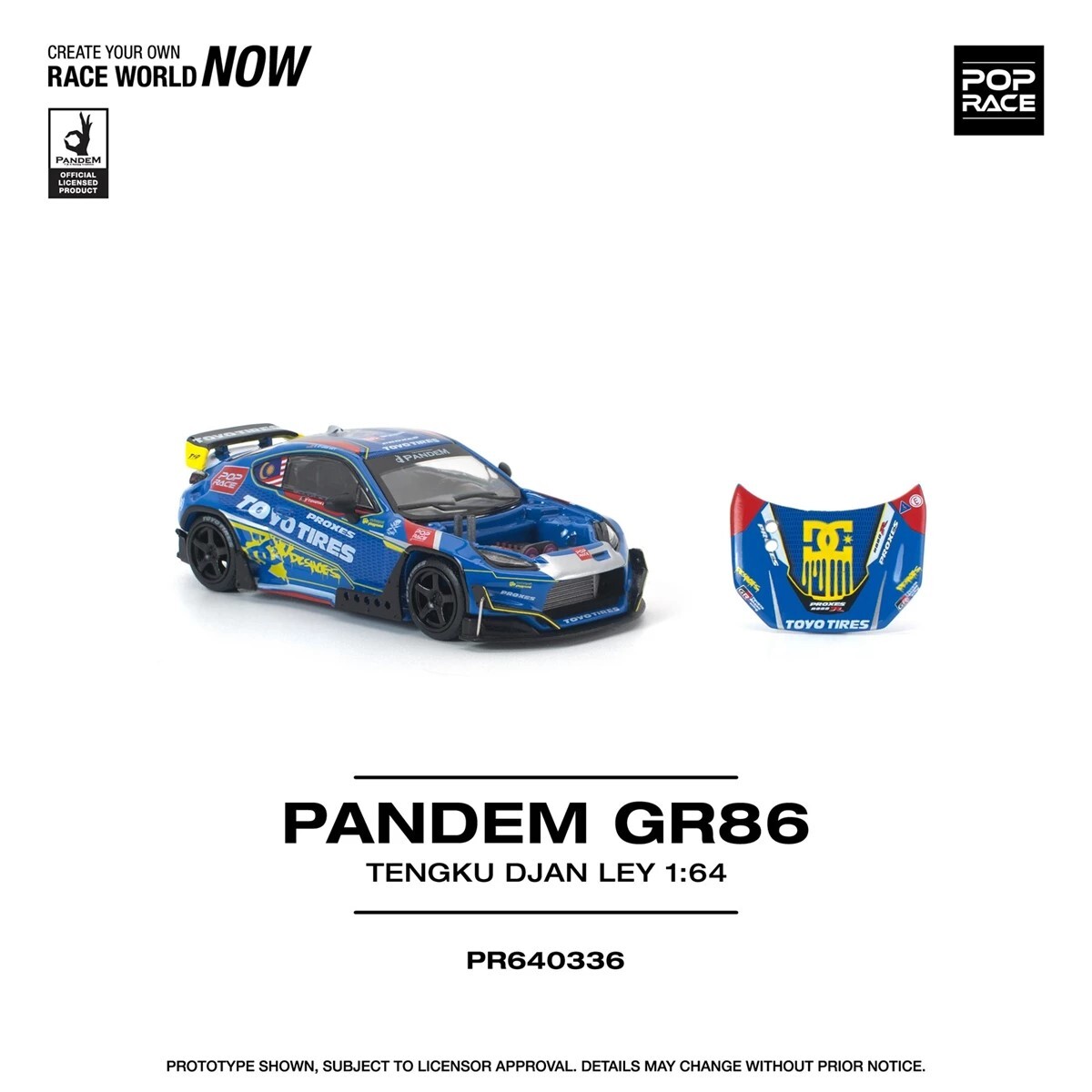 [預訂] POPRACE 1/64 PANDEM GR 86 TENGKU DJAN LEY