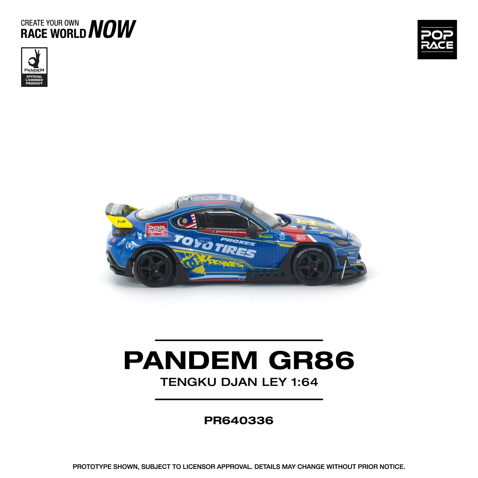[預訂] POPRACE 1/64 PANDEM GR 86 TENGKU DJAN LEY
