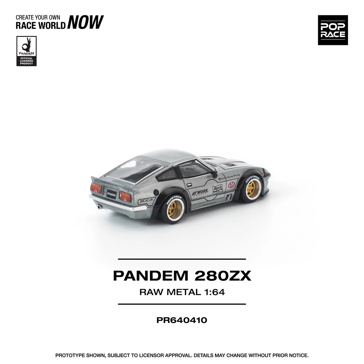[預訂] POPRACE 1/64 PANDEM 280ZX RAW METAL