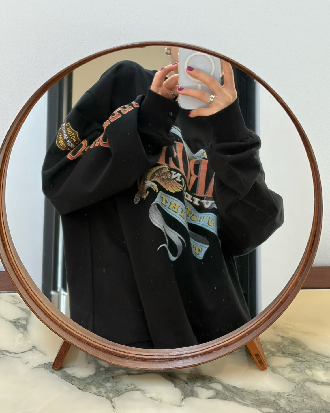 #AF56美式塗鴉字母長Ｔ(白/墨/黑)