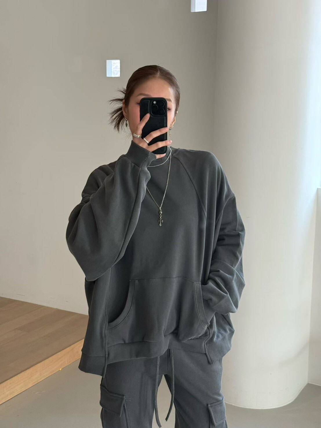 #AF58可以是衛衣也是外套(墨/黑)