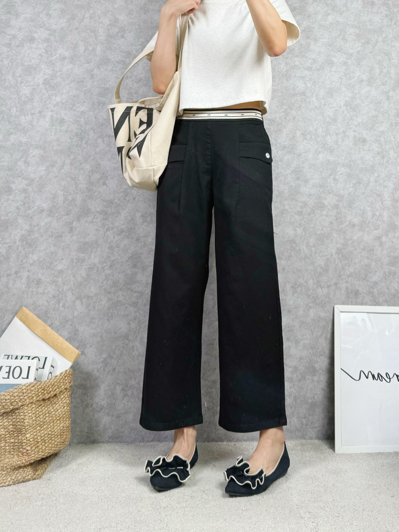 多巴胺彩色棉質寬褲讓穿搭更有精神