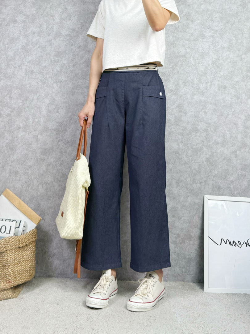 多巴胺彩色棉質寬褲讓穿搭更有精神