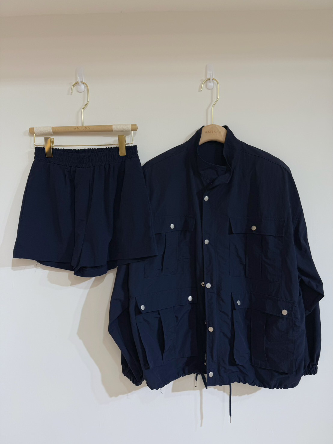 #AF36率性工裝套裝(深藍/卡其)