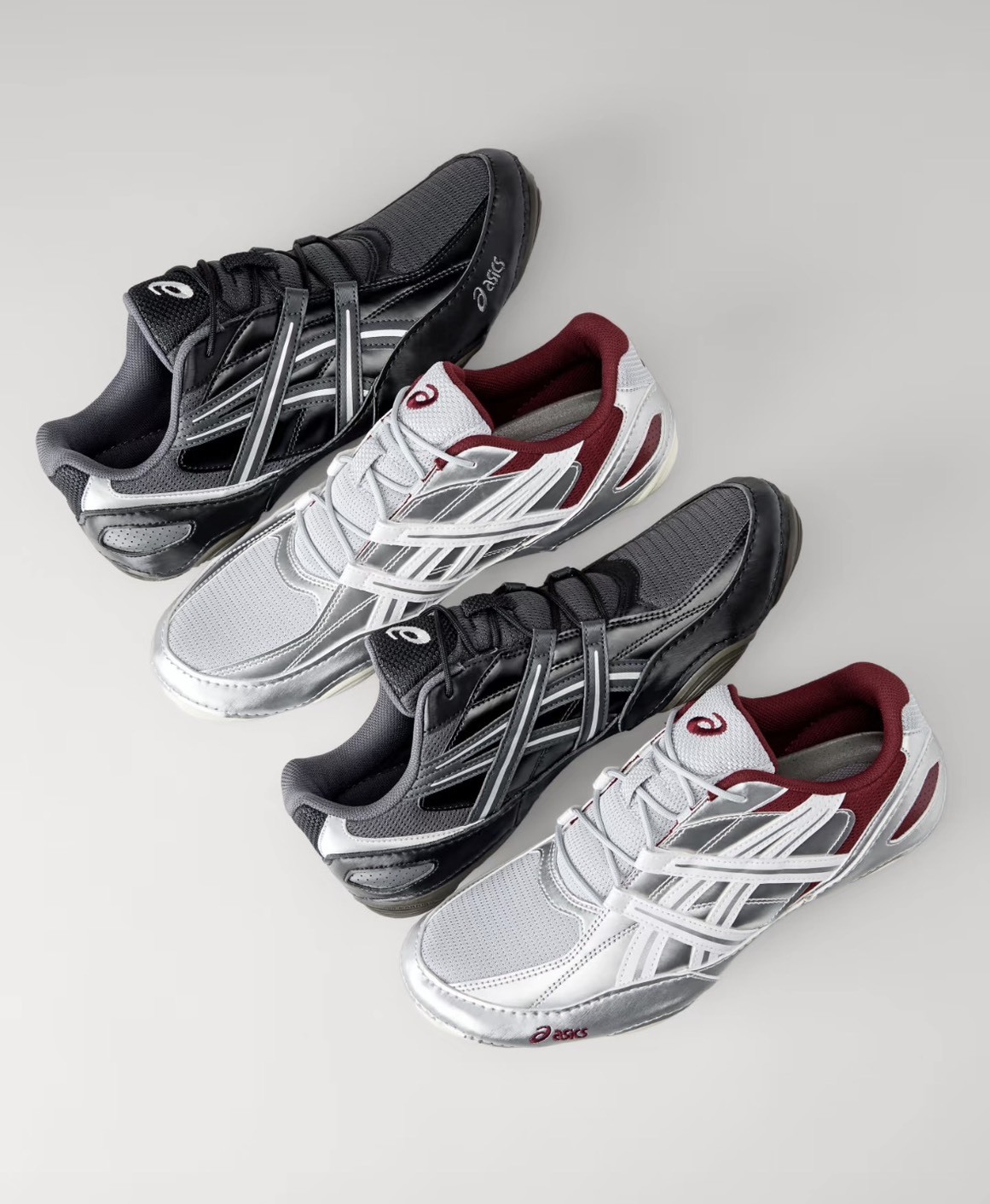 ASICS 休閒鞋 HYPERSYNC  黑銀 薄底 復古 男女 1203A879021