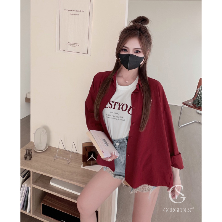 G3336 「Smile face'挺版襯衫」