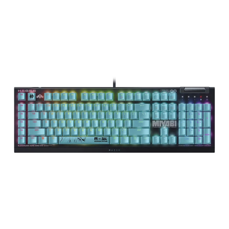 雷蛇 BlackWidow黑寡婦V4X【綠軸】機械式RGB鍵盤 絕區零聯名/RZ03-04704300-R3M1