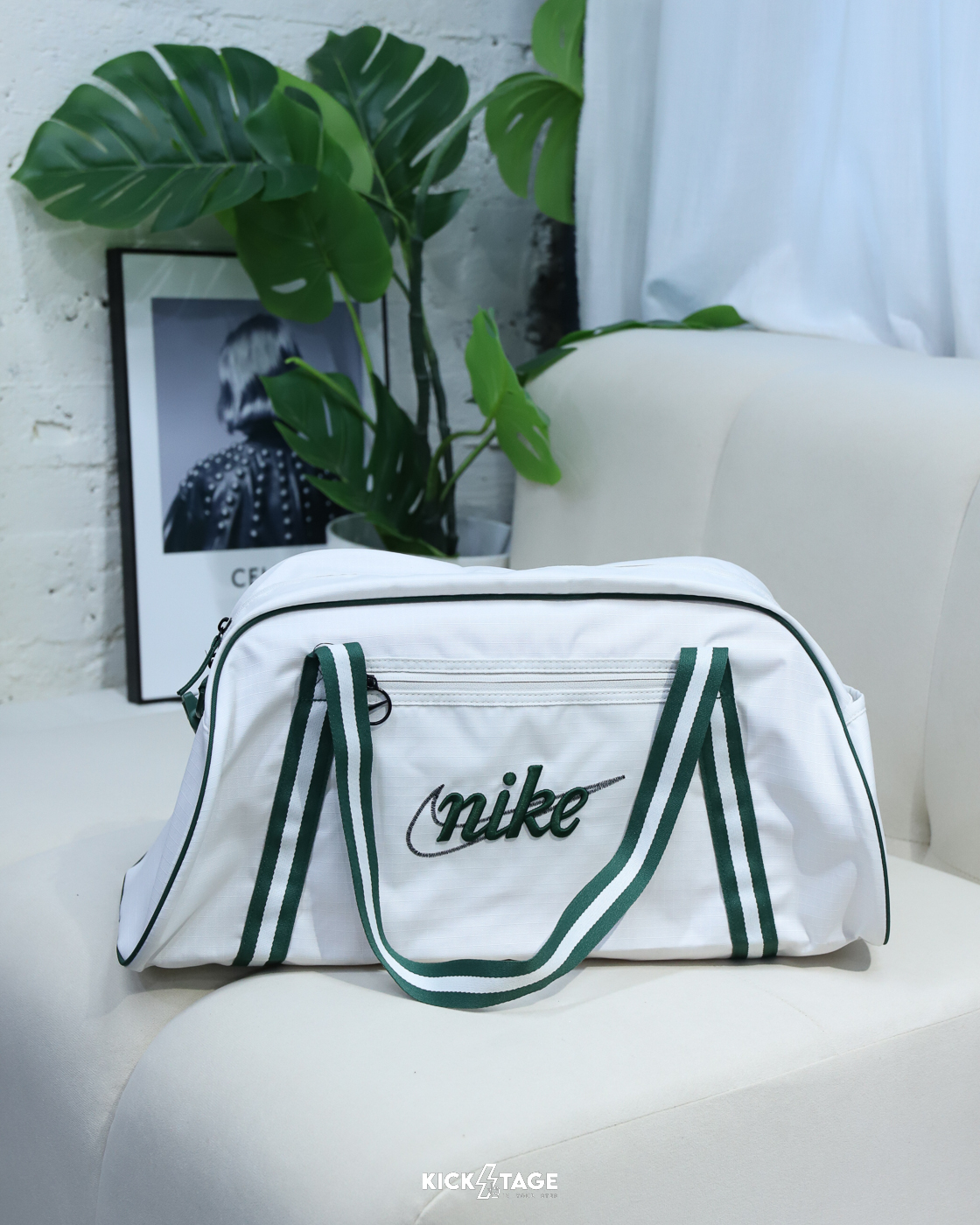 NIKE GYM CLUB 白綠 可調節 大容量 健身袋 手提袋 肩背包 側背包【DH6863-030】