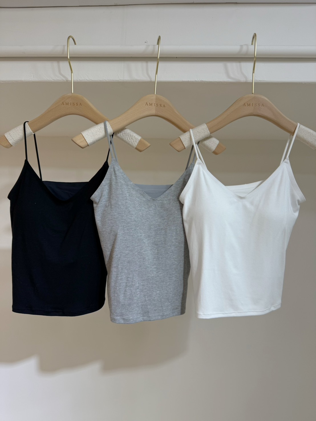 #AF21細肩涼感Bra Top(黑/白/灰)