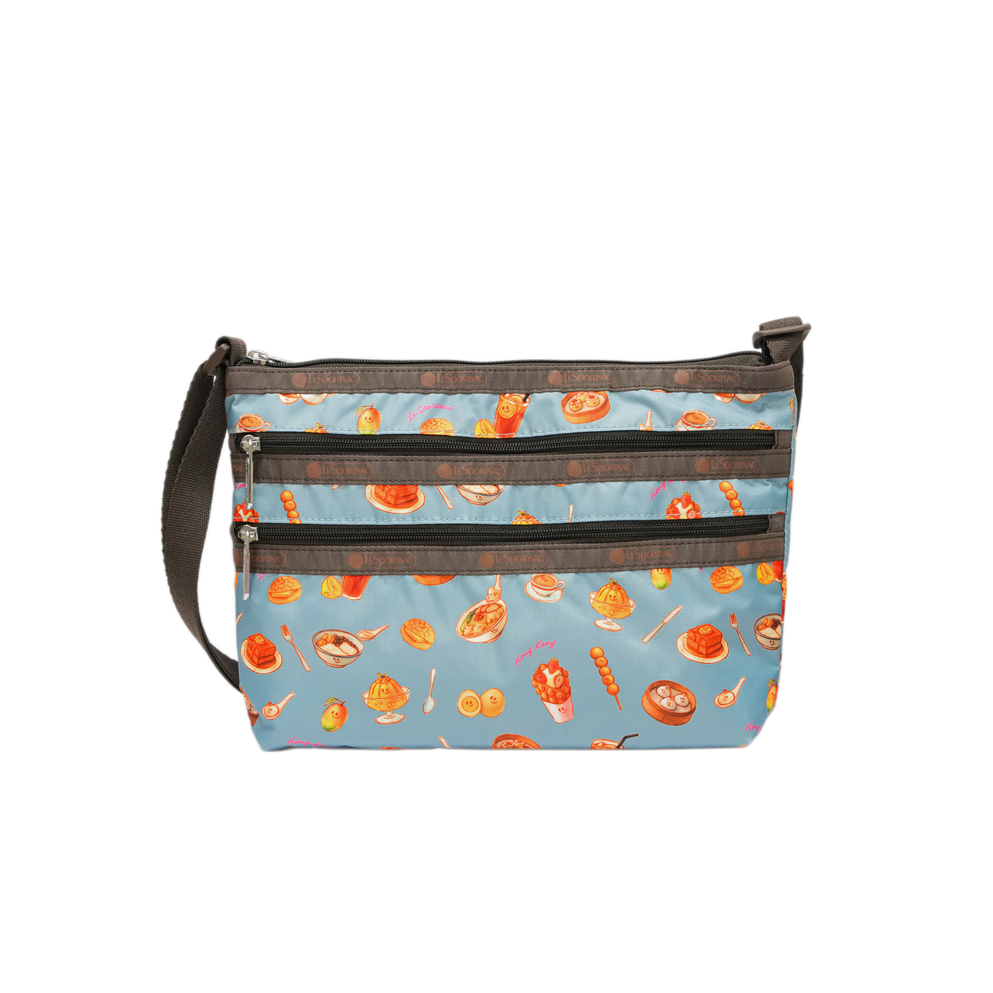 抽繩斜背包(SWEET HONG KONG TREATS)