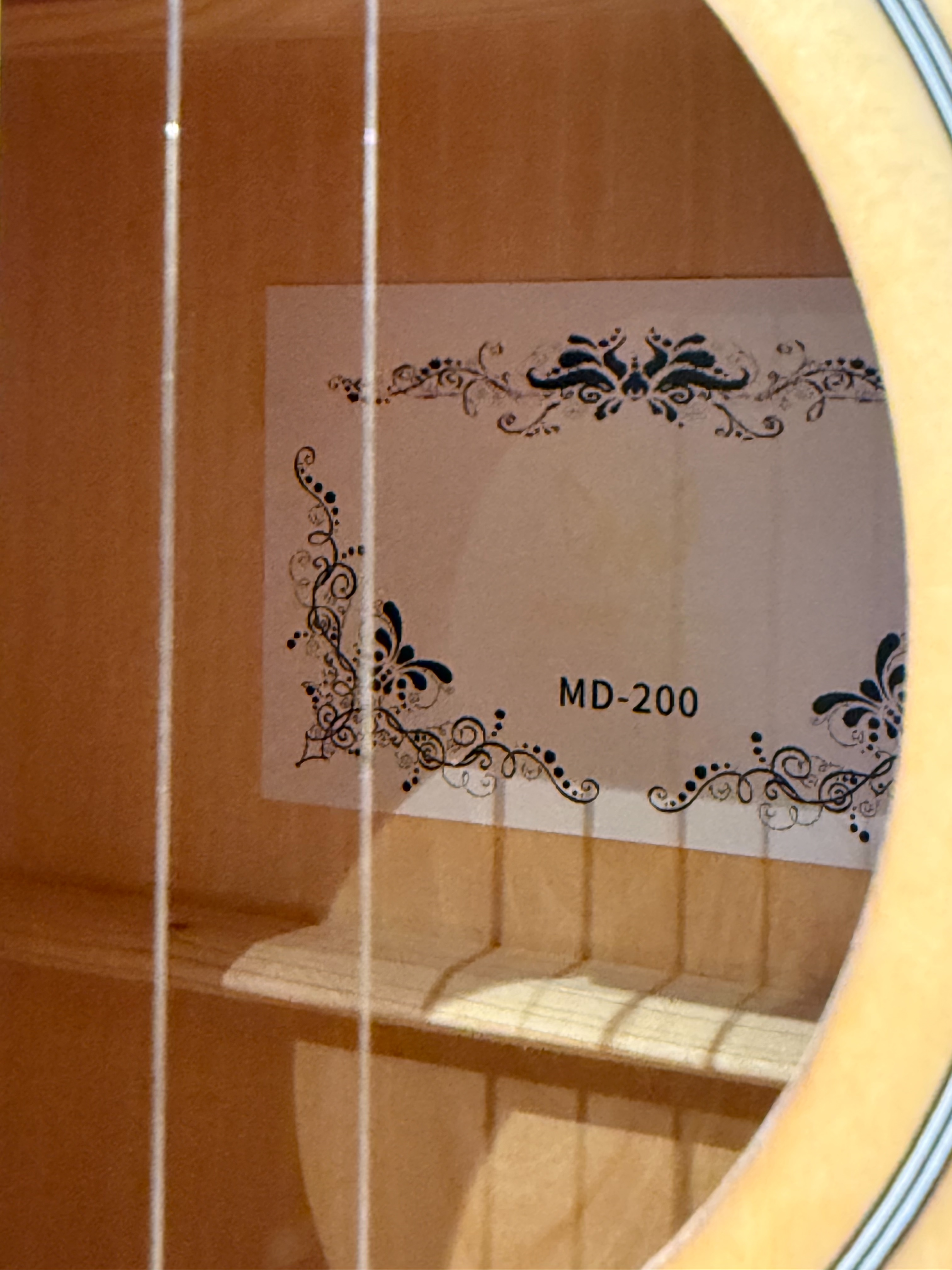 Mighty Dream MD-200 40吋 合板木吉他 原木色 漸層色 黑色 第 3 張圖片｜三峽吉他 / Bass