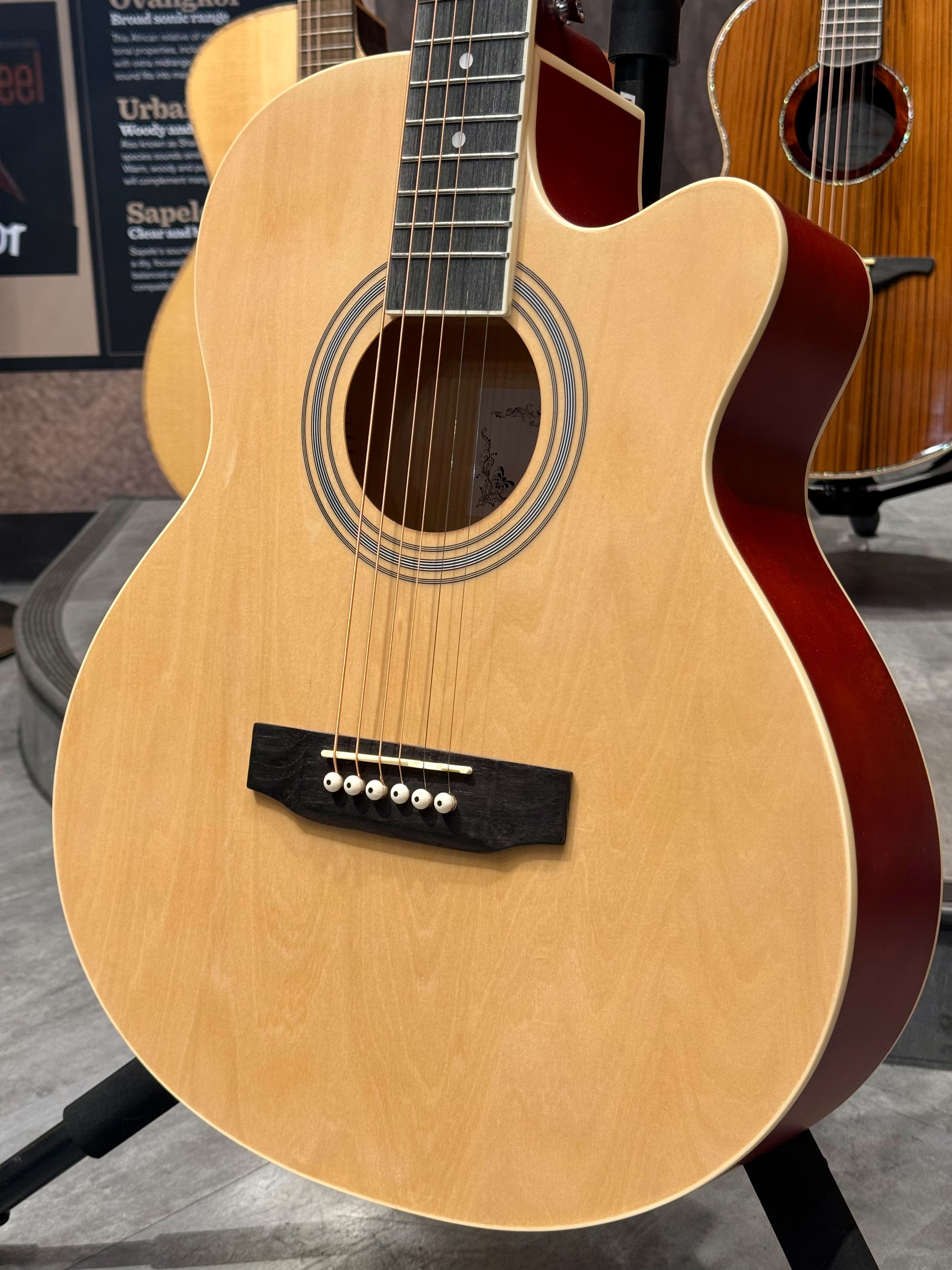 Mighty Dream MD-200 40吋 合板木吉他 原木色 漸層色 黑色