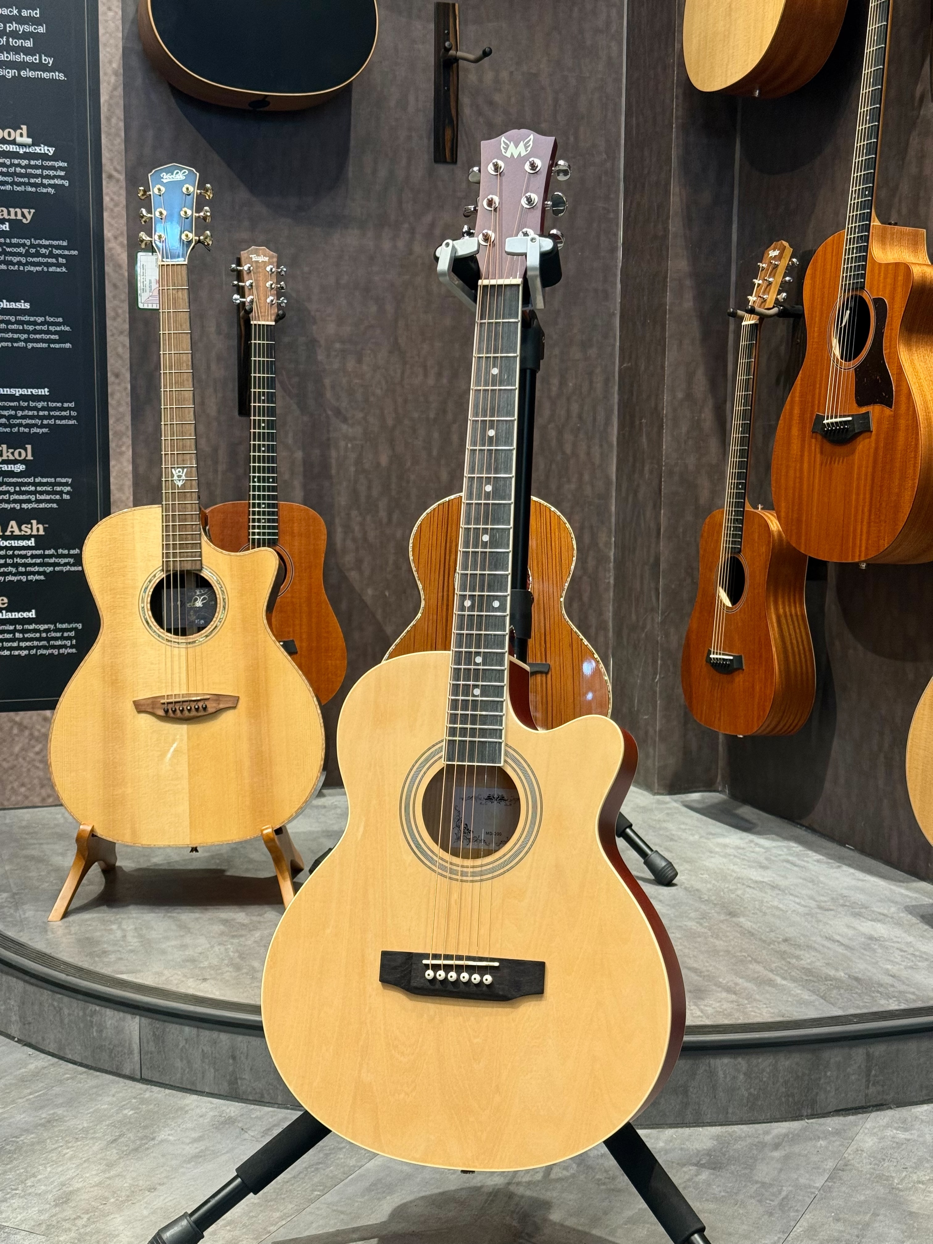 Mighty Dream MD-200 40吋 合板木吉他 原木色 漸層色 黑色