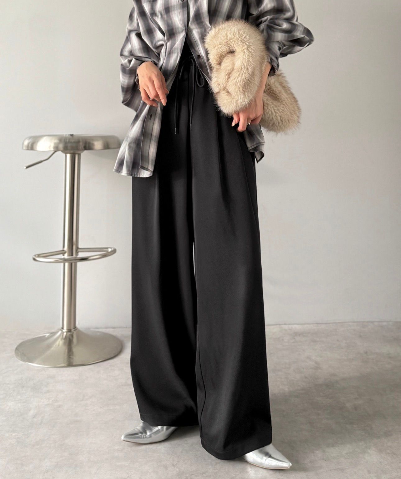 【預購】JN030902 ClassicalElf 極致顯瘦質感寬褲