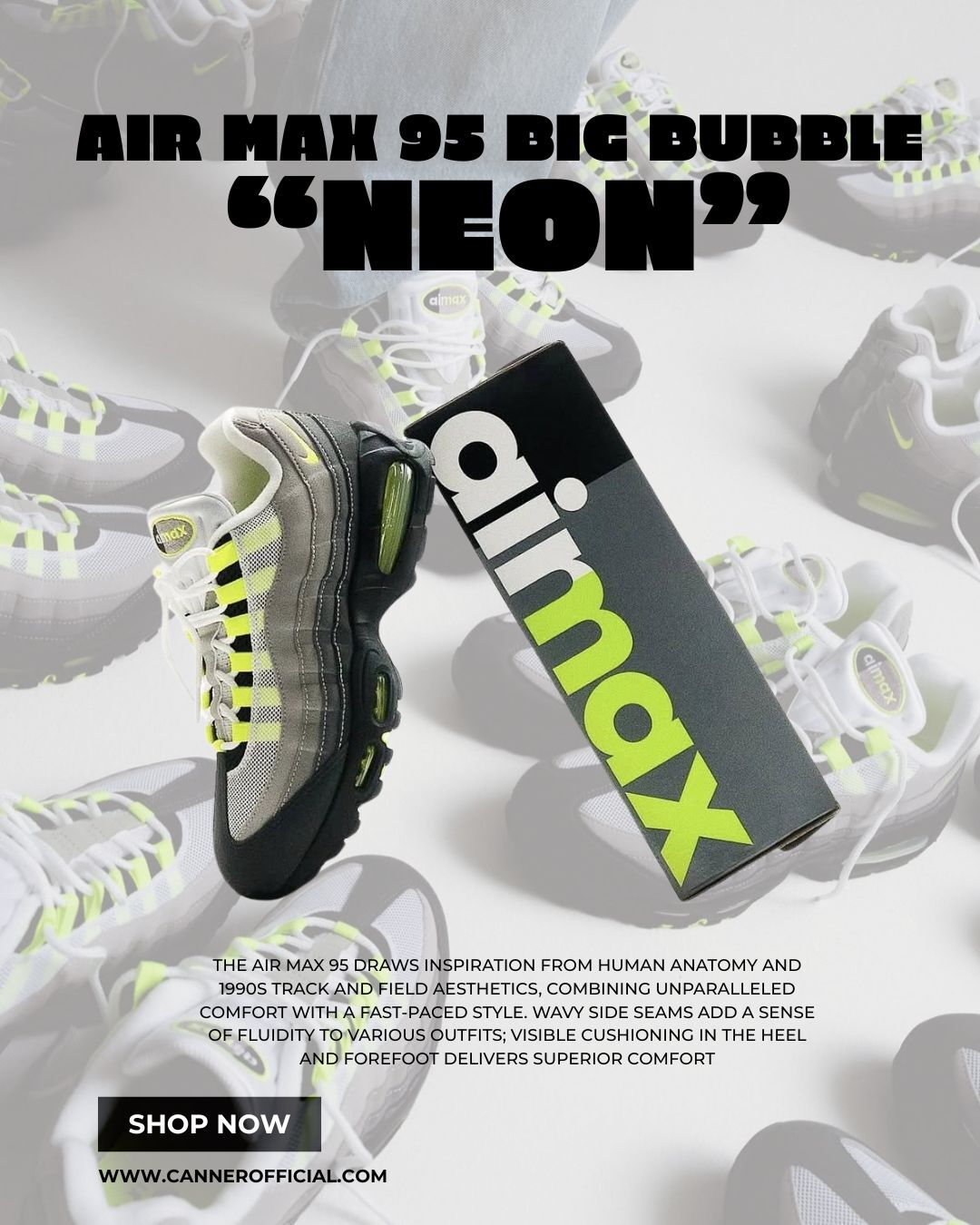 <熱銷現貨!!> NIKE Air Max 95 OG "Neon" 2026復刻 男女 HM4740-001 IO9926-001