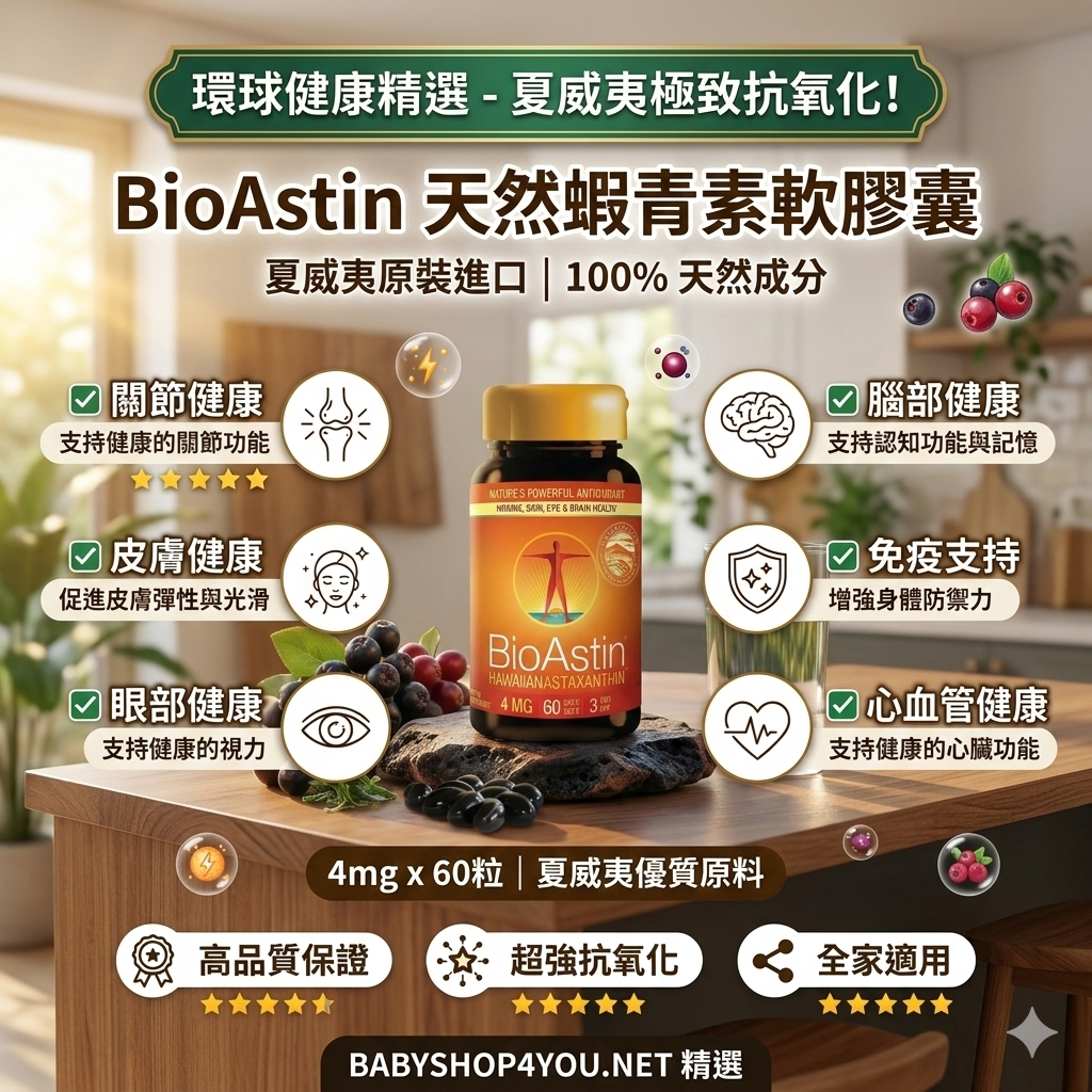 【直播】BioAstin LX0306118 天然蝦青素軟膠囊