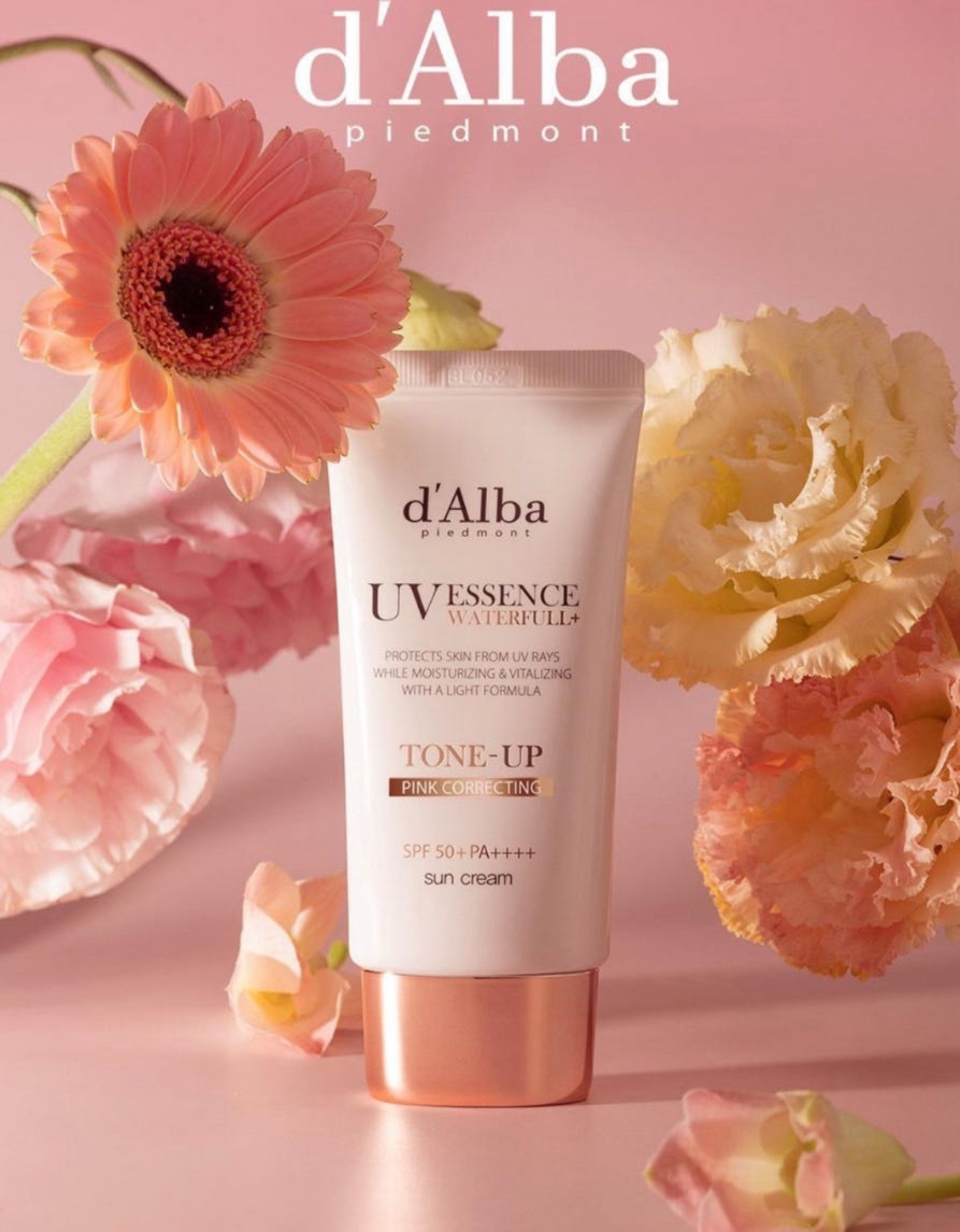 D'Alba - Waterfull水潤調色精華防曬乳 粉色/紫色  SPF 50+ PA++++ 50ml 買一送一