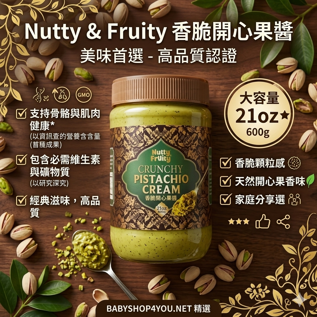 【直播】Nutty Fruity  LL121339 香脆開心果醬