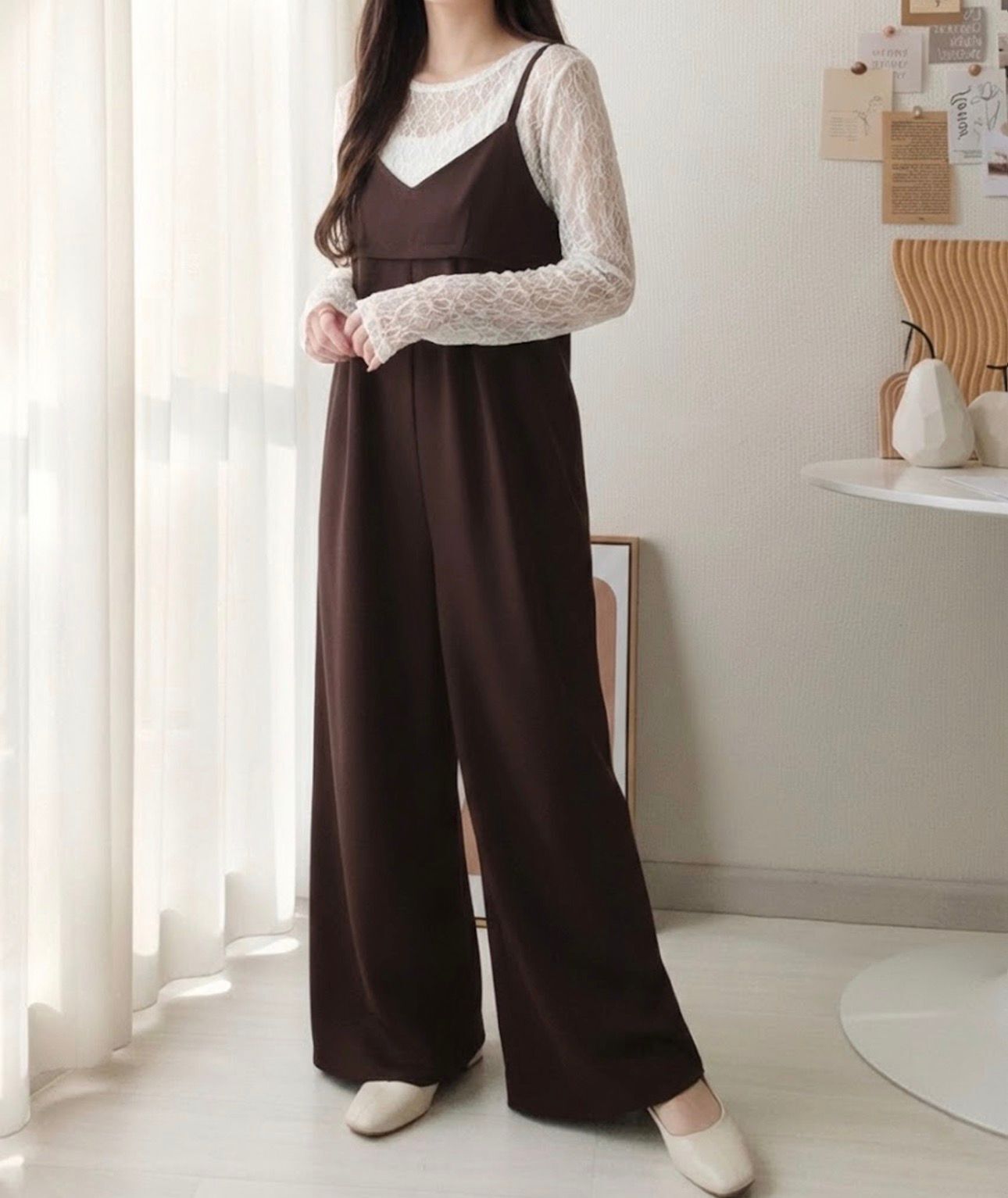 【預購】JN030905 classicalelf 慵懶又知性的寬鬆連身褲