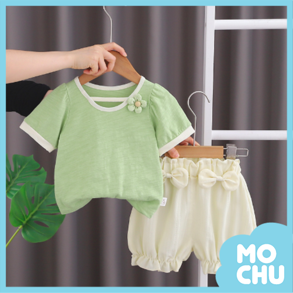 青青草原花朵短袖套裝(二色)