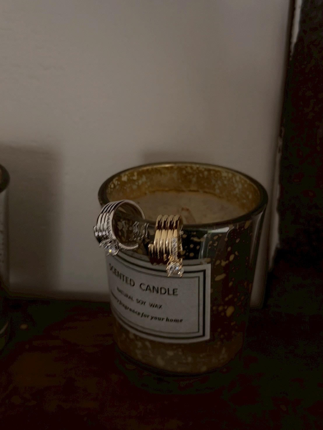 Stylish鑲鑽 多層金屬圈耳骨夾 2colors