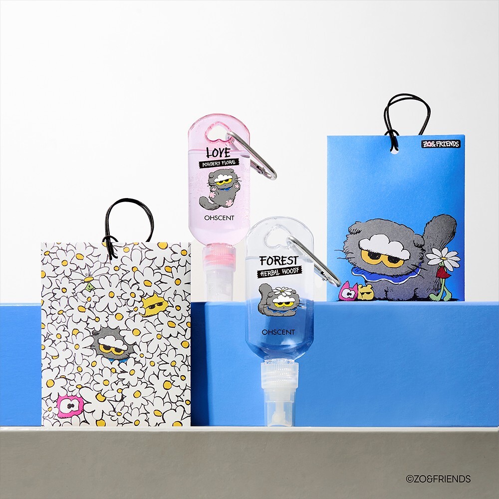 【預購】韓國 OHScent × Zo&Friends 限量聯名 香氛系列 香氛包 1片/ 織物香水 50ml