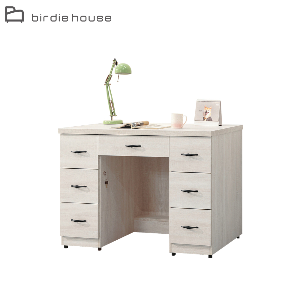 柏蒂家居-諾蘭4尺七抽書桌/工作桌/辦公桌