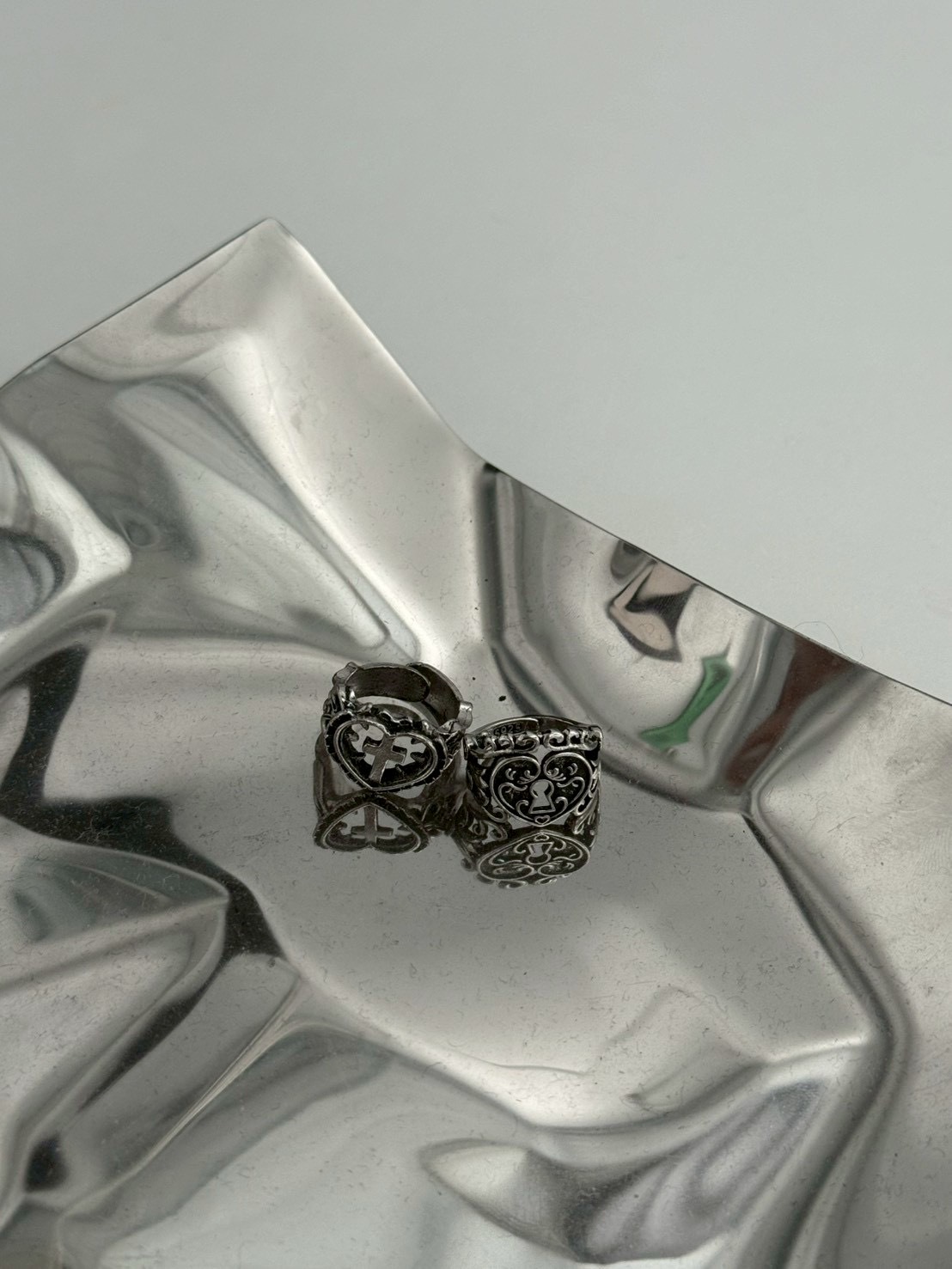 深淵救贖 十字+鎖芯 鏤空開口戒set