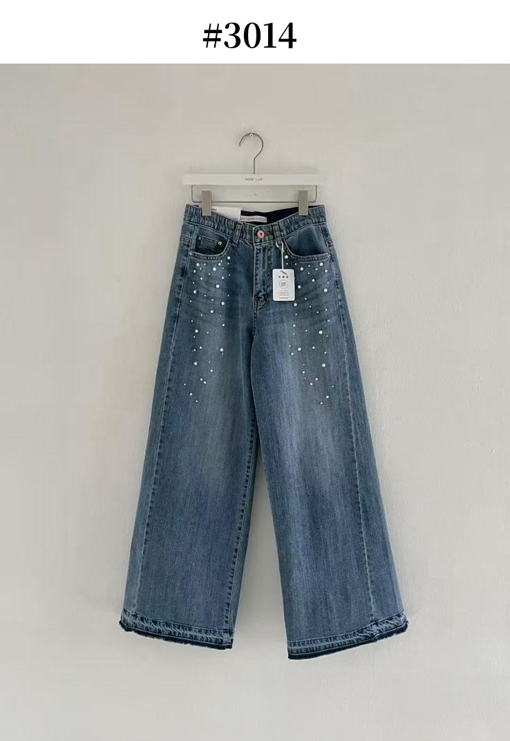 HW02 高腰珍珠牛仔褲 S:腰26-30 HIP39-43 長39 M:腰28-32 HIP41-45 長39.5 L:腰30-34 HIP43-47 長40 XL:腰31-35 HIP44-48 長40.5 $429 (一口價)