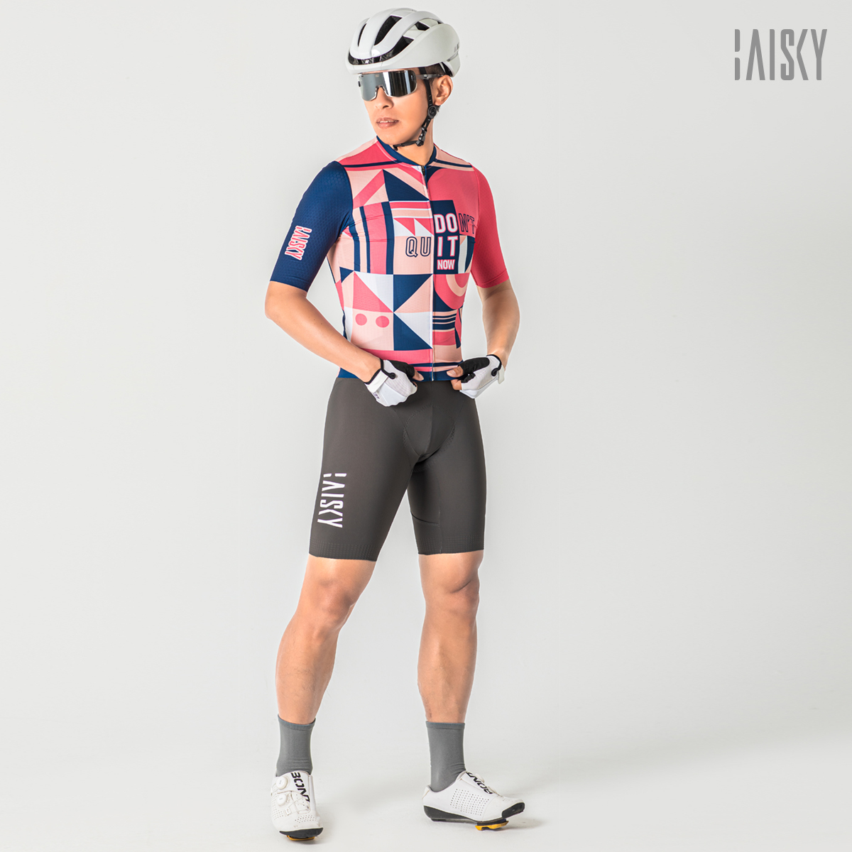 男款空力短車衣 維度 粉