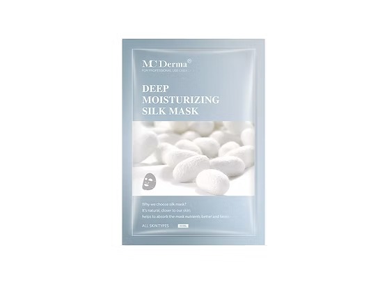 (6818) MC DERMA蠶絲補水面膜10片/套 【淺藍】