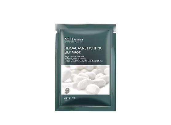 (6822) MC DERMA蠶絲袪痘修護面膜10片/套【綠】