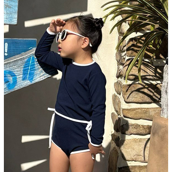 正韓夏log101 兩色防曬綁帶泳衣