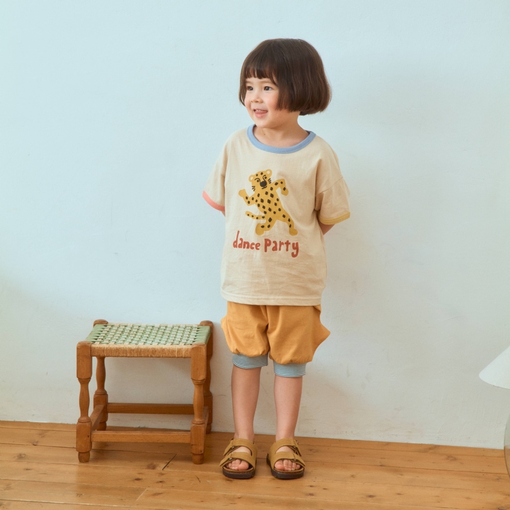 正韓夏 1stblue 兩色立體角短褲