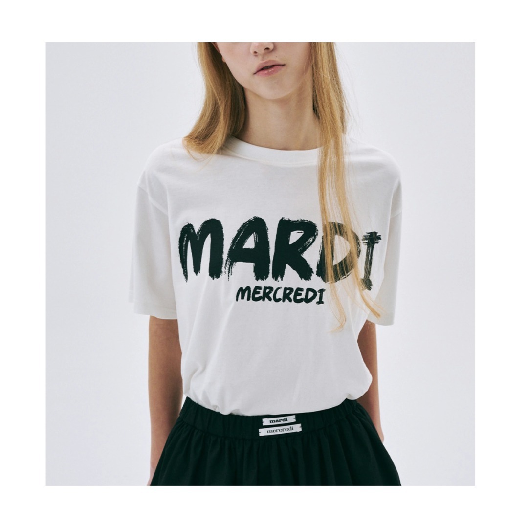 260309 Mardi Mercredi Brush Logo印花TEE