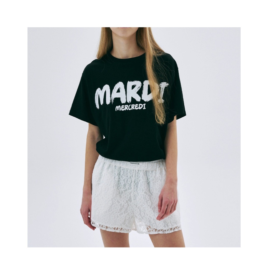 260309 Mardi Mercredi Brush Logo印花TEE