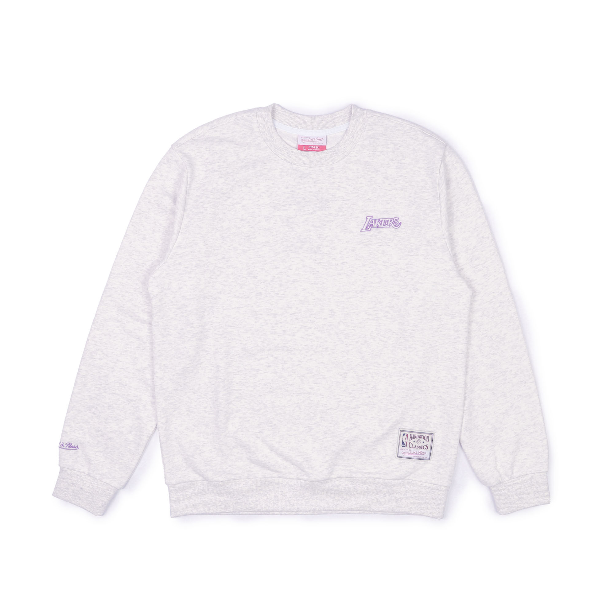 Mitchell & Ness NBA SWEATSHIRT 黑色 灰色 公牛 湖人 M&N 基礎款 長T 大學T【CR0375】