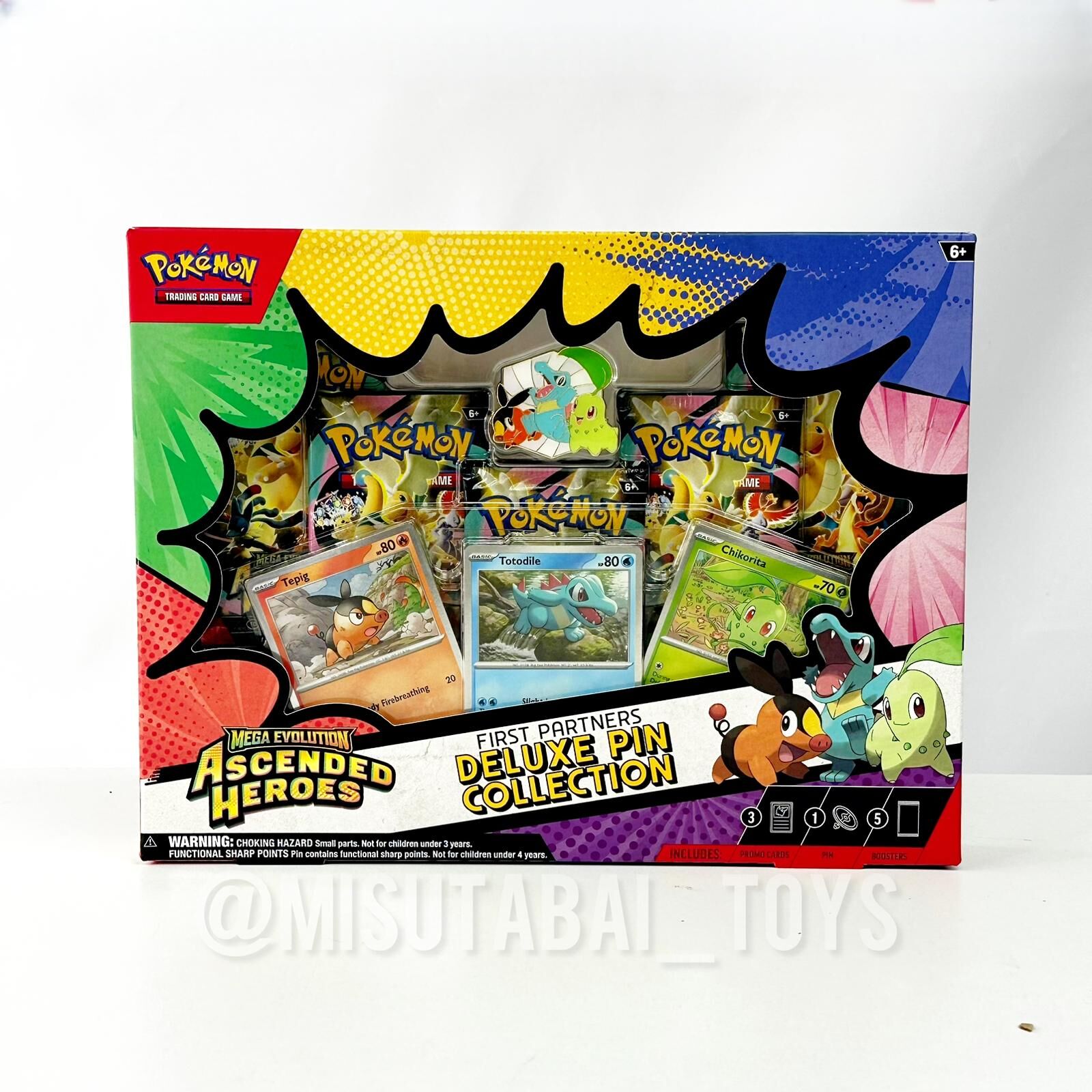 Pokémon TCG Mega Evolution Ascended Heroes First Partners Deluxe Pin Collection