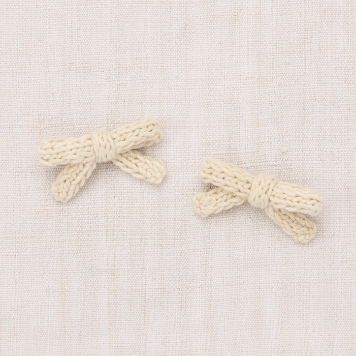 Misha & Puff 編織蝴蝶結髮夾 Goldie Bow Set - Sol