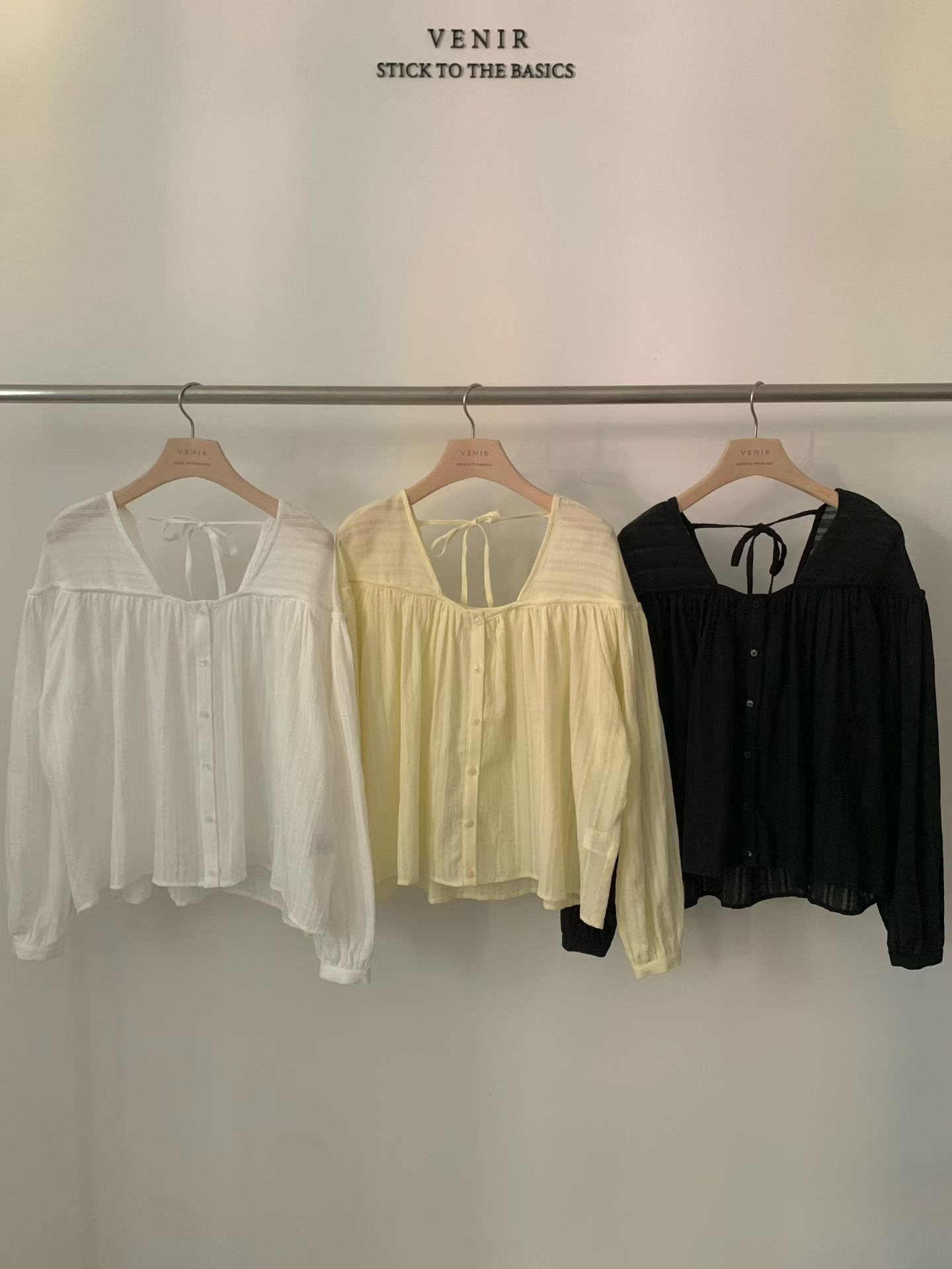 VR6001 後綁帶宮廷暗紋上衣