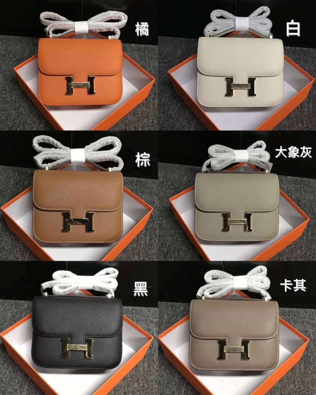 1818-【真皮康康包 18金扣 】