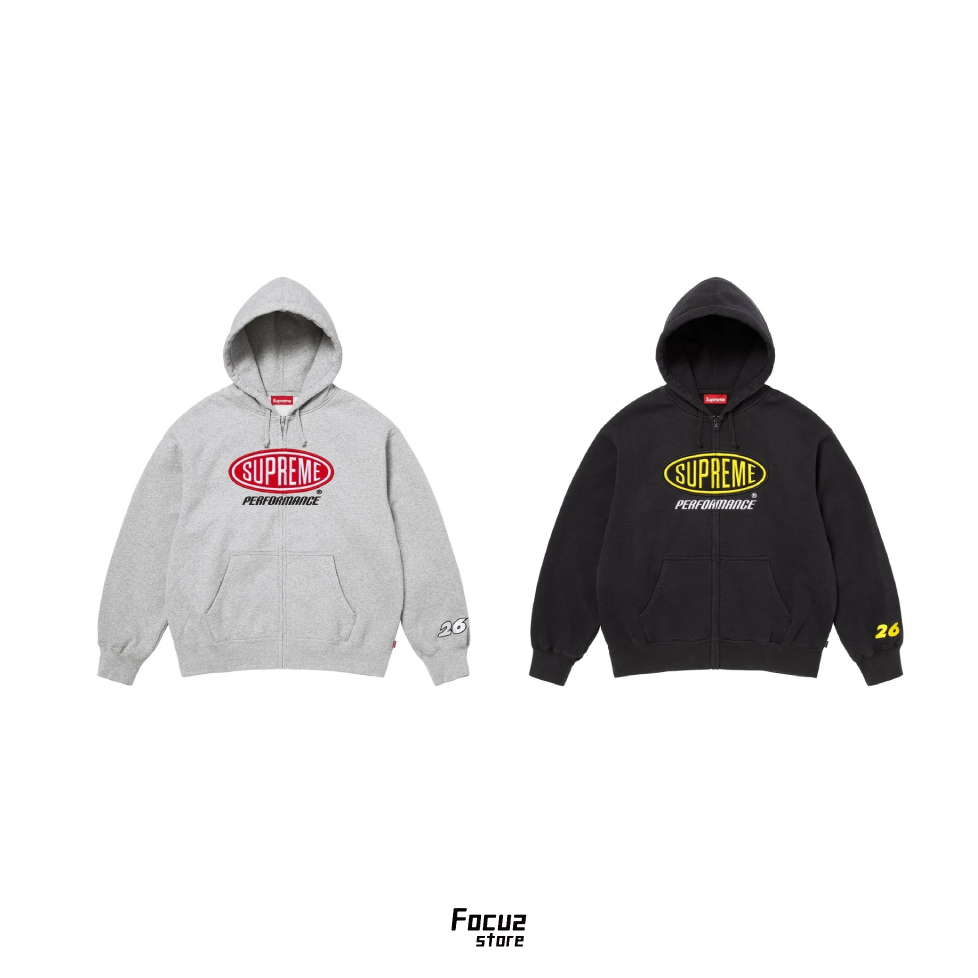 【Focus Store】現貨秒發 Supreme SS26 Week1 Oval Logo Zip Up Hooded Sweatshirt 連帽拉鏈外套 兩色
