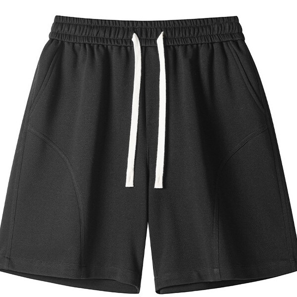 圓弧設計純棉短褲 HK26058