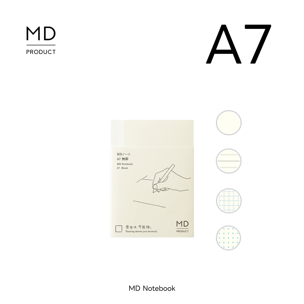 MD PRODUCT 筆記本 A7 / midori / JAPAN