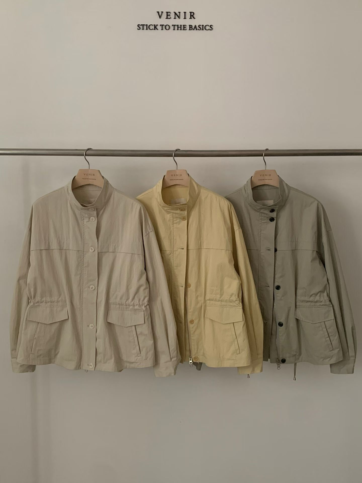 VR6002 企領口袋拉錬風褸