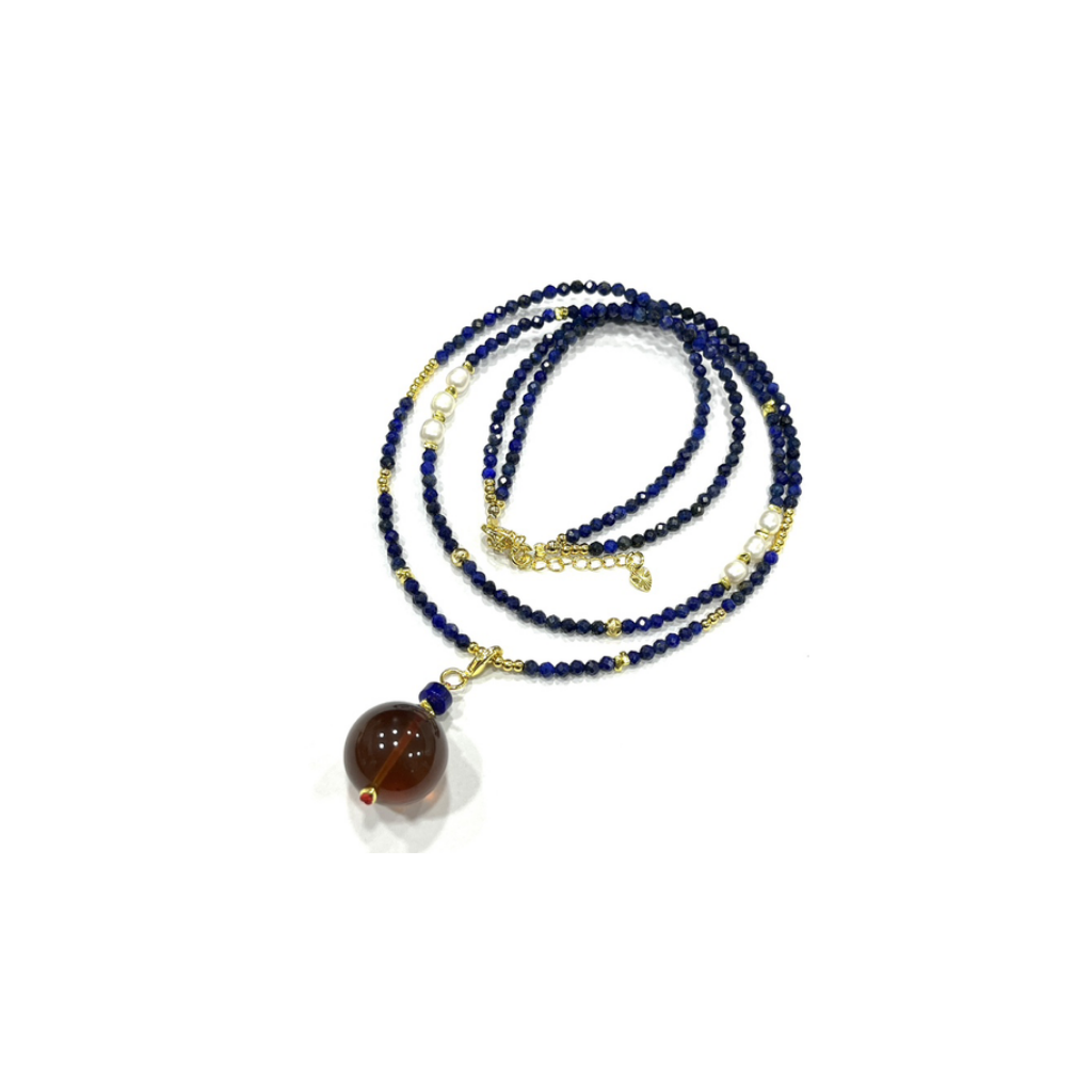 OTH-JJG0310-019 棕紅項鏈 (A19)