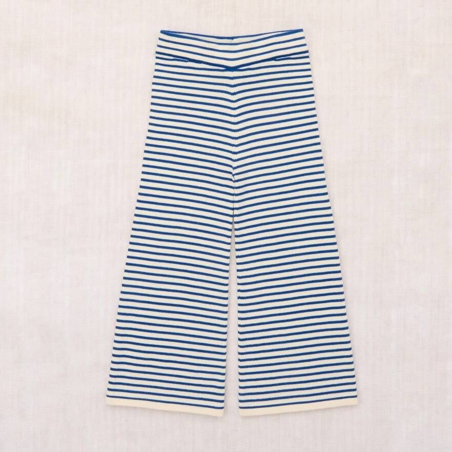 Misha & Puff 針織條紋喇叭褲 Bell Pant - Blue Ribbon Stripe