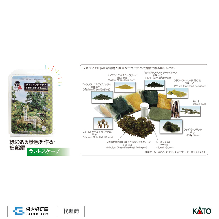 KATO 24-343 場景素材 入門套裝組 製作綠意景觀・基礎篇