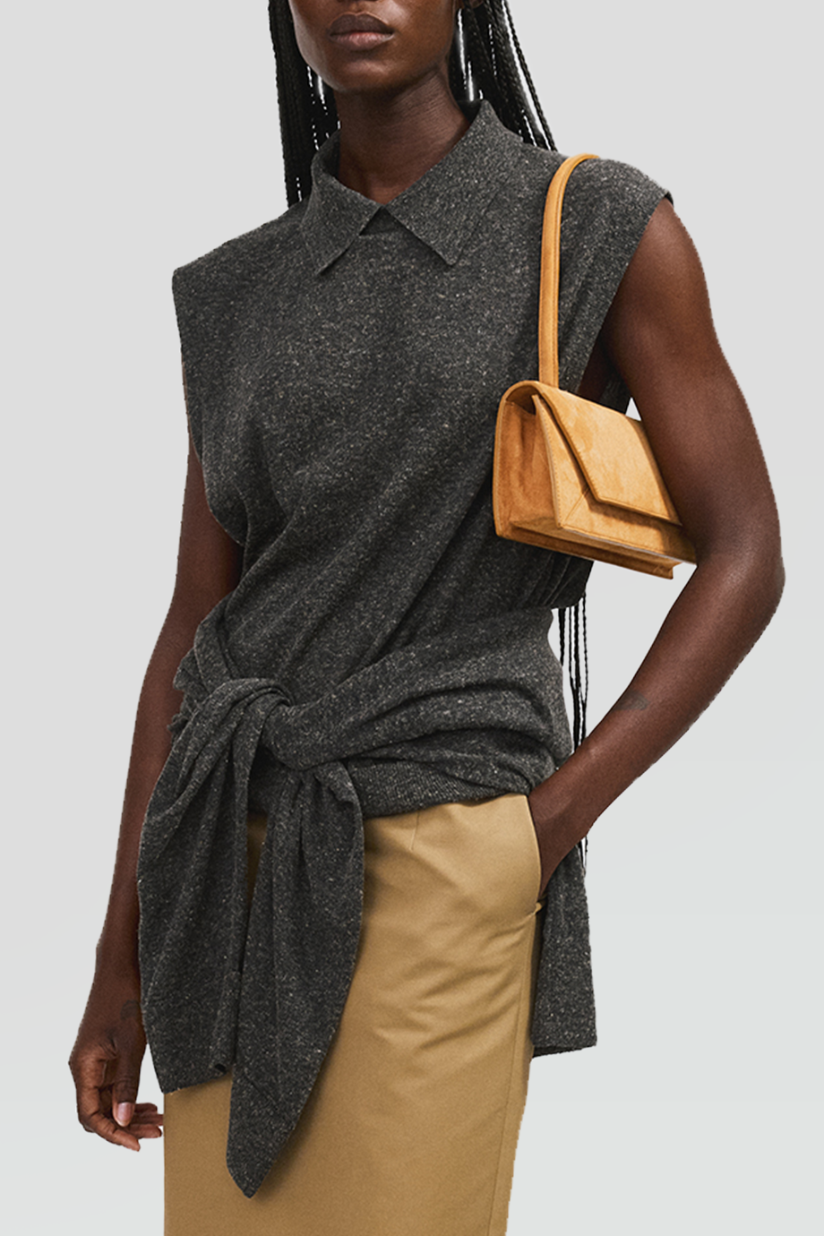 RECTO｜LINEN 亞麻混紡 Polo 針織背心